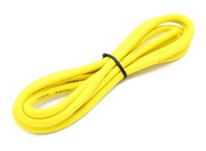 Подробнее... Провод в силиконовой изоляции 24AWG, цвет жёлтый (1 метр)