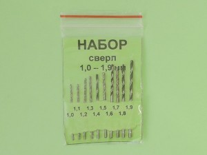Подробнее... Свёрла спиральные (набор) - 1,0...1,9 мм